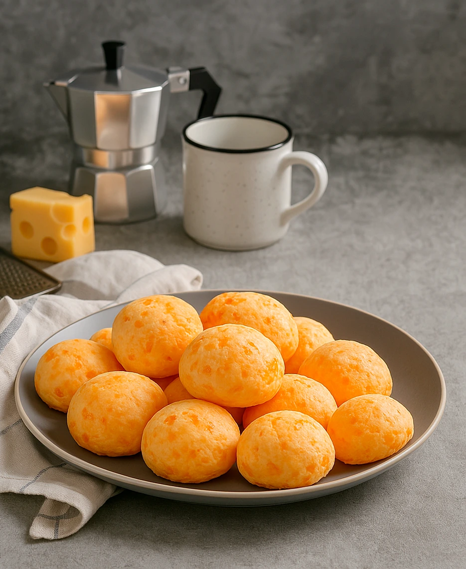 Pan de yuca recién horneado
